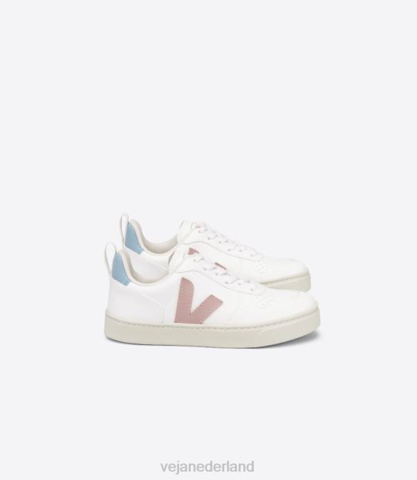 v-10 veters col wit babe blauw Veja 28X8370 kinderen schoenen v-10 veters col wit babe blauw Veja 28X8370 kinderen schoenen